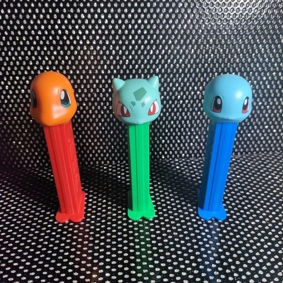 Pokemon Pez Dispensers- Squirtle, Charmander, Bulbasaur - Picture 1 of 5